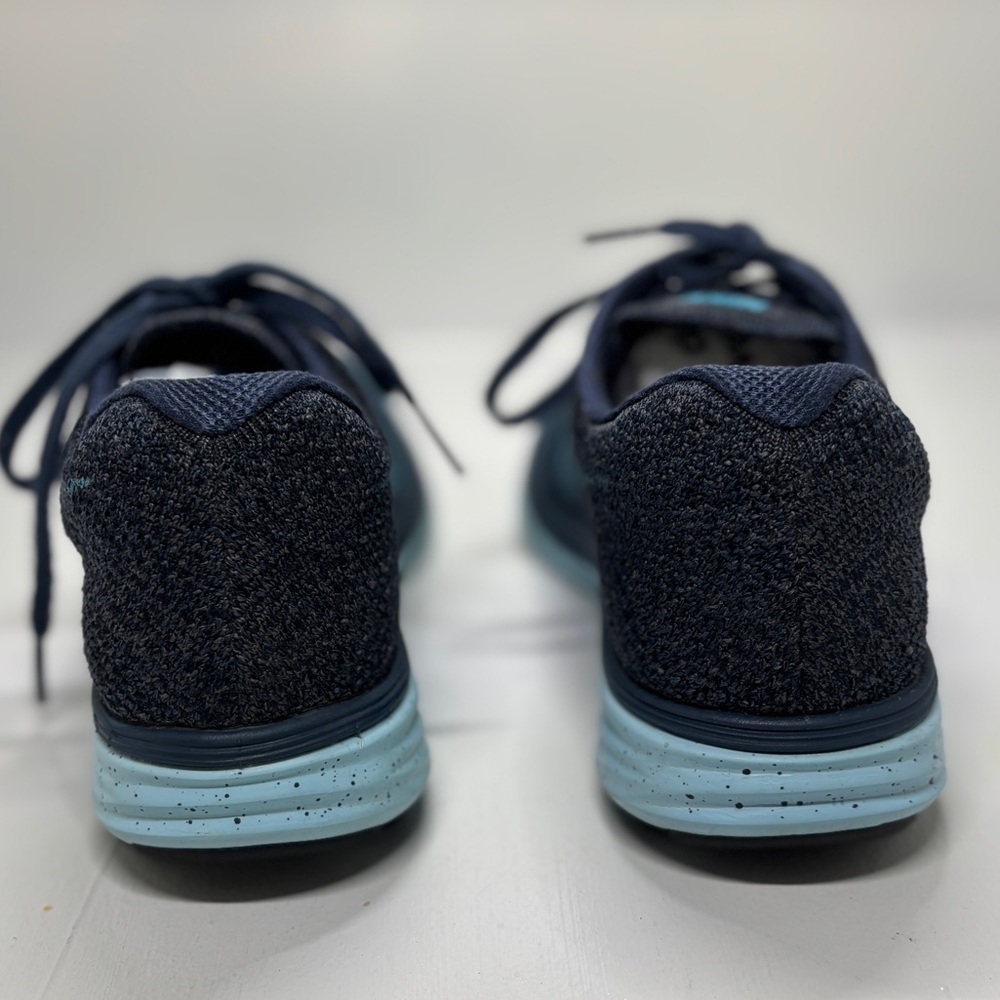 Women's Nike Flyknit Lunar 3 Blue and Pink Running shoes Size 7 - Picture 6 of 11